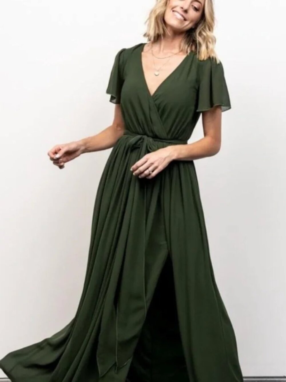 Baltic Born 3X Dark Green Kristina Maxi Dress